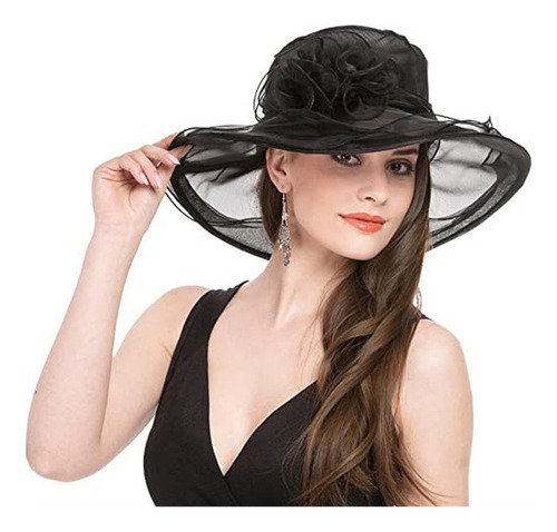 Sombrero De Organza For Mujer For Fiesta De Té De Bodas 2024