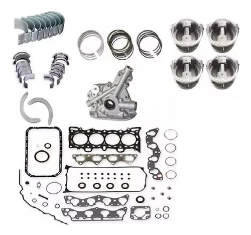 Kit Retifica Do Motor Renault Clio 1.0 16v 01/ Gas C/ B Oleo