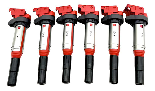 6 Bobinas De Encendido Bmw Rojas Delphi De Alto Desempeño