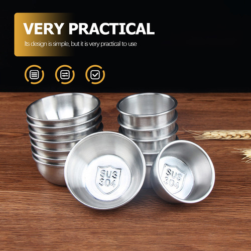 4 Tazas De Salsa De Tomate, Tazas De Condimentos De Acero In