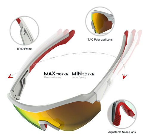 Yoziss Gafas Deportivas Polarizadas De Alto Rendimiento