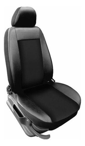 Juego De Fundas Para Asiento Cuerina Classic 2 Butacas Negro