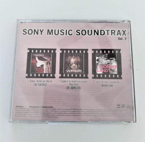 Sony Soundtrax Cd Vol. 2 Sony Soundtrax (Usado)
