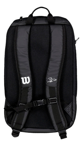 Mochila Wilson Bela Padel Negro Térmico En Raqueton Negro