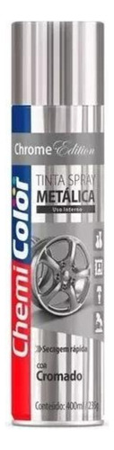 Tinta Spray Metálica Cromado 400ml Chemicolor