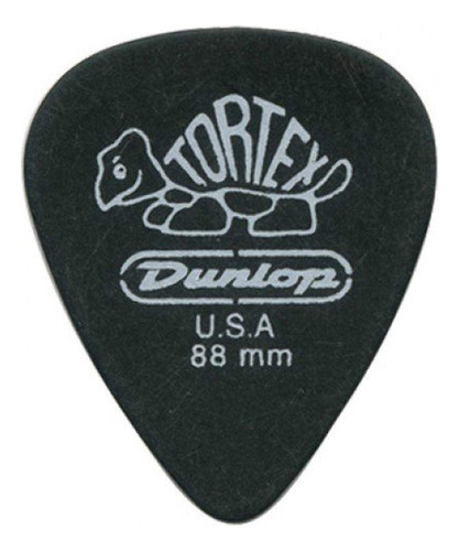 Dunlop Tortex Pua Guitarra Negro Oscuro Carbon