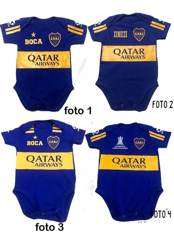 Bodys Bebé Boca Juniors Personalizado
