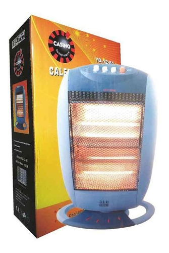 Estufa Calefactor Halogena Base Oscilante 1200 Watts