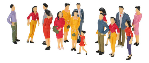Lj Maqueta De Personas A Escala 1:25 20 Figuras Pintadas