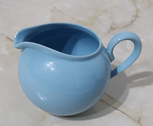 Lechera De Porcelana Celeste Marca Olmos