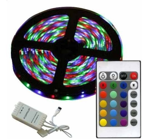 Cinta Manguera Led 300 Rgb 5mt. Impermeable + Transformador