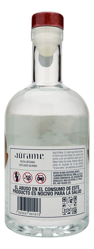 Mezcal Júrame Joven De 375 Ml 100% Agave Salmiana