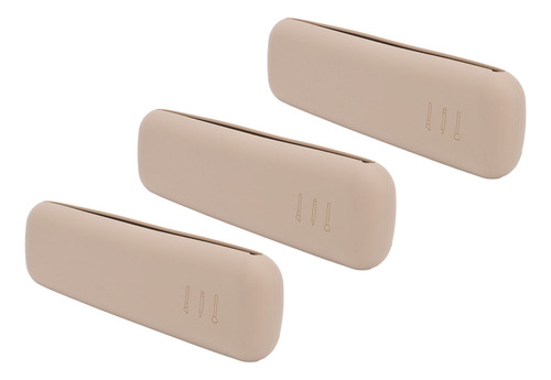 Funda De Viaje De Silicona Para Brochas De Maquillaje, 3 Uni