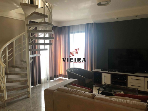 Imagem 2 de 15 de Cobertura Duplex 6 Garagens Vista Privativa!!! - 3711-1