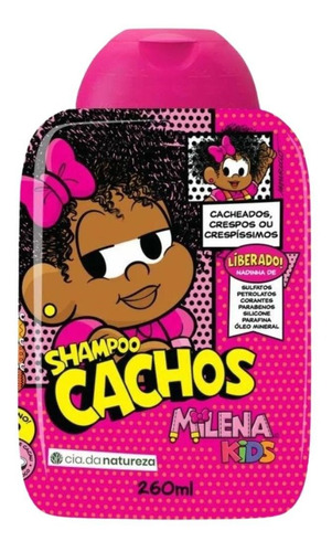 Turma Da Mônica Milena Kids Shampoo 260ml - Cachos