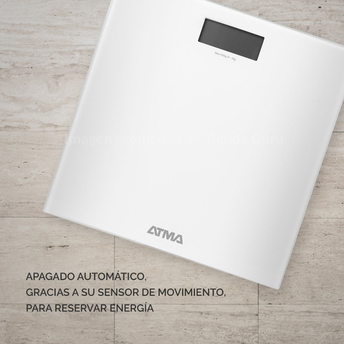 Imagen 4 de 5 de Balanza Baño Digital Atma Ba7504 Vidrio Templado Hasta 150kg