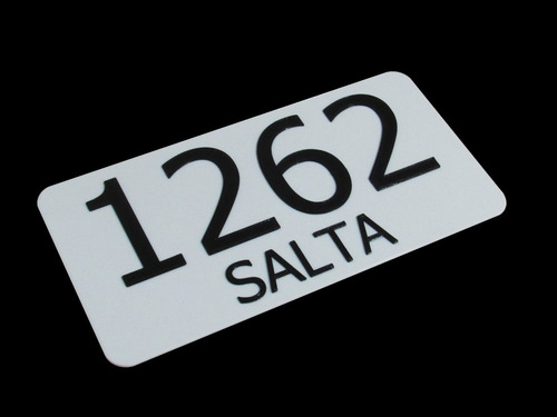 Números De Casa, Calle, Dirección, Cartel De 29x15 Cm