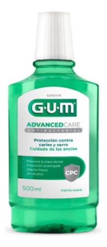 Enjuague Bucal Gum Advanced Care Menta Suave X250ml