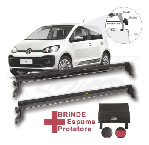 Rack De Teto Vhip Fix.porta Vw Up 4 Portas Todos C.973