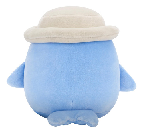 Peluche Samir Ballena Azul 12.7 Cm Con Sombrero Marrón