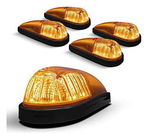 True Mods Amber Led Teardrop Cab Marker Lights Kit [bla...