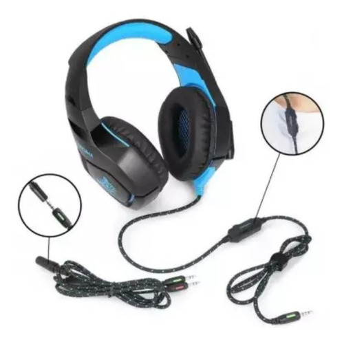 Fone De Ouvido Gamer Onikuma Headset Xbox Ps4/5 Pc Blue K1b