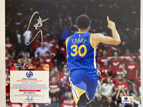 Autografo Stephen Curry Foto Autografiada C/ Certificado Aut