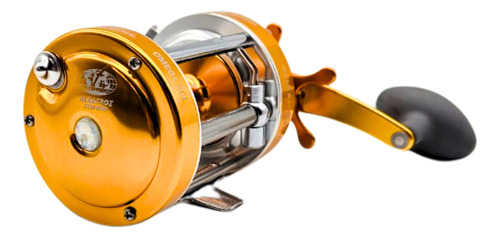 Carretilha Manivela Albatroz Omega 60 Dourada P/pescadireita