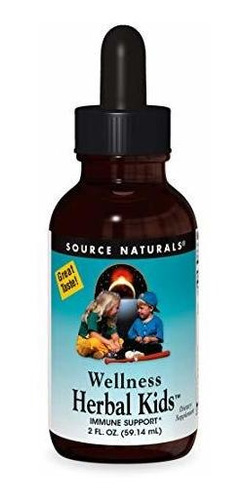 Fuente Naturals Wellness Herbal Kids, Para Soporte Del Sist