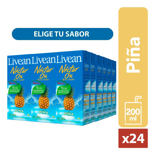 Pack 24 Nectar Livean 200cc - Elige Tu Sabor