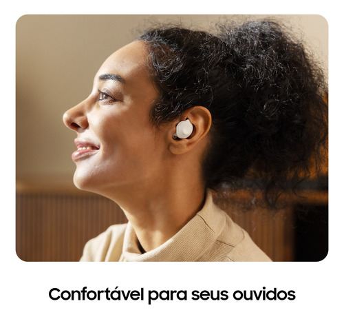 Fone De Ouvido Sem Fio Galaxy Buds Fe Branco Samsung - Excelente (Recondicionado)