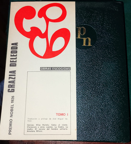 Libro Grazia Deledda Obras Escogidas P. Nobel 1926 Aguilar