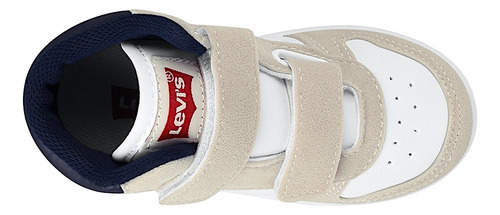 Tenis Niño Levi´s 0409370824 Simipiel Blanco 13-16