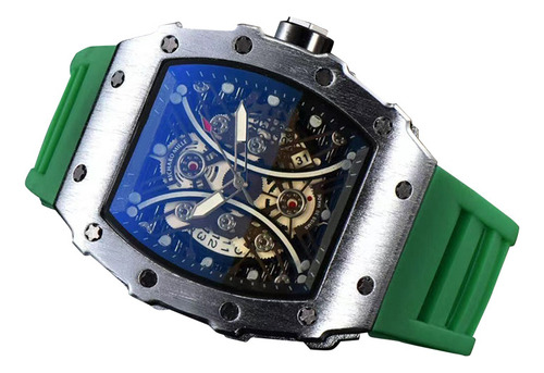 Reloj Pulso Oro Rosa Correa Roja Richard Barril Delgado