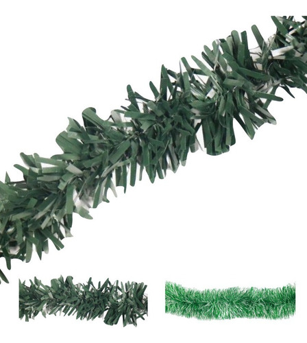 Boa Guirnalda Pino Verde Nevada 180 Cm Decoración Navidad Color Verde Oscuro Pino - Na27