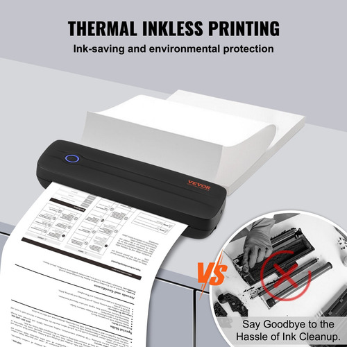 Impresora Portátil Sin Tinta C/bluetooth Para Papel Térmico.