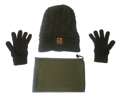 Combo Térmico Gorro, Bufanda, Guantes