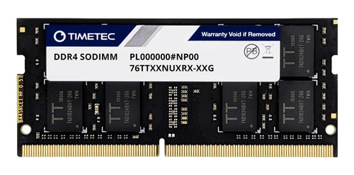 Imagen 1 de 1 de Memoria RAM color negro 16GB 1 Timetec 76TT26NUS2R8-16G