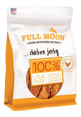 Golosinas Para Perros Full Moon Chicken Jerky Healthy, 355 M