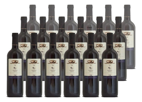 Vino Malbec Clásico 750ml X18 Unidades Bodega Martinez Croce