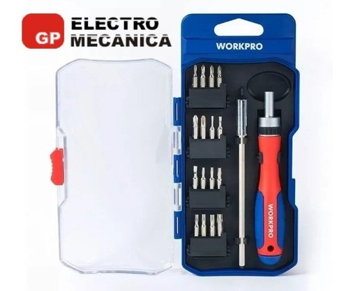 Imagen 2 de 9 de Juego Destornilladores Precision Crique 18 Piezas Workpro