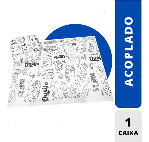 Papel Acoplado Lanches E Frios Delivery 40x40 C/ 400 Full