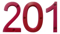 Comprar Números De Departamentos 3d, Mxdru-201, Número 201, 17.7cm A