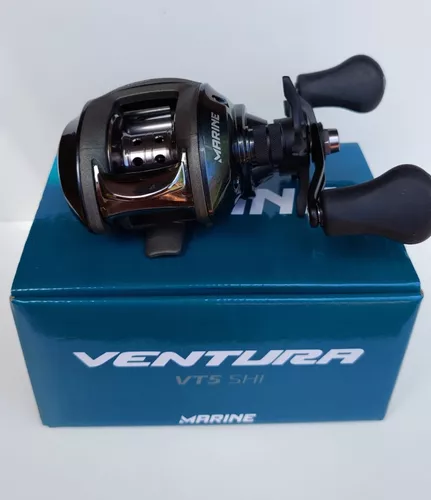 Reel rotativo Marine Sports Ventura VT5 derecho color azul