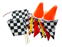 Comprar 1 Camino Cuadros 2 Banderitas Cono 2 Mts Banderines Rally