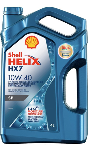 4 Litros Shell 10w40 Hx7 Doble Sello (bencinero) 10mil Kms