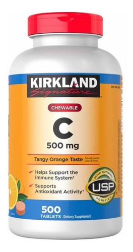 Vitamina C 500mg Kirkland Masticabl - Unidad a $242