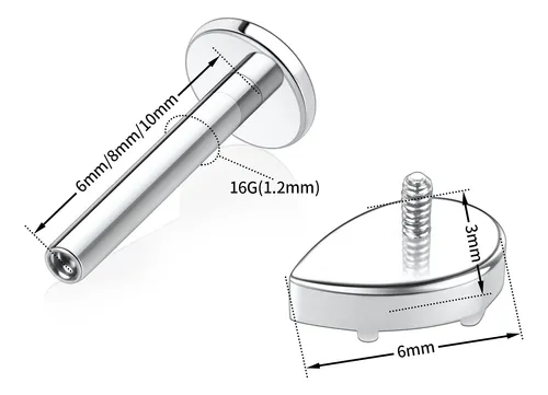 Funlmo Piercing Para Tragus, Concha, Helix, Medusa, Piercing
