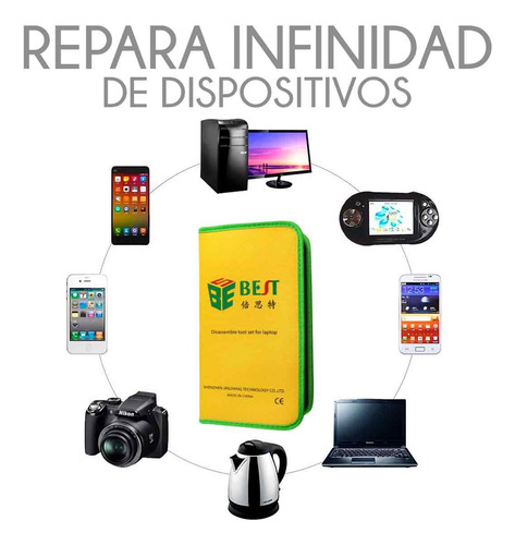 Kit De Herramientas 16en1 Multimetro Desarmador Cautin