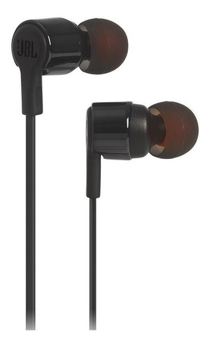Imagem 1 de 3 de Fone de ouvido in-ear JBL Tune T210 preto